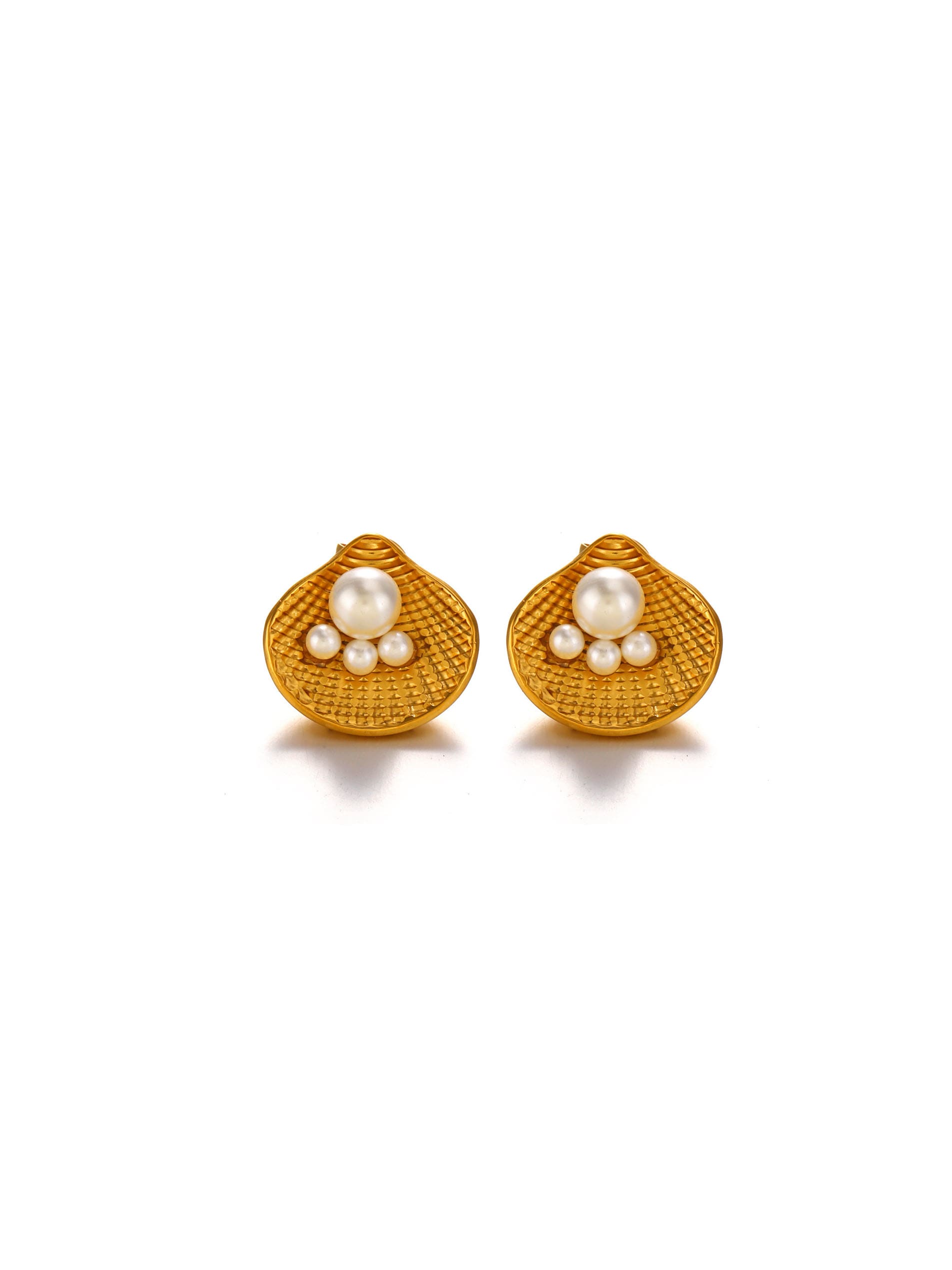 Geometric Freshwater Pearl Earrings for Women 18K | TARA MINI - TARA MINI