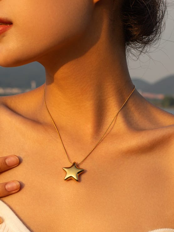 Star Pendant Necklace Stainless Steel | TARA MINI - TARA MINI