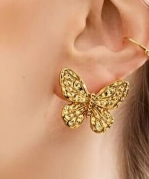 Gold Butterfly Necklace & Earrings Set | TARA MINI ( 2 Set ) - TARA MINI